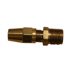 STRAIGHT MALE CONNECTOR BRASS COMPRESSION FITTING