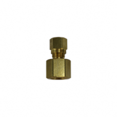 STRAIGHT FEMALE CONNECTOR BRASS COMPRESSION FITTING